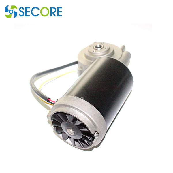 220V Brushed Permanent Magnet DC Motor Worm Gearhead 60rpm For Oil Extraction Machine